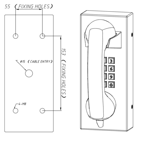 JR202-FK Telefono Antivandalico Vozell: imagen 12