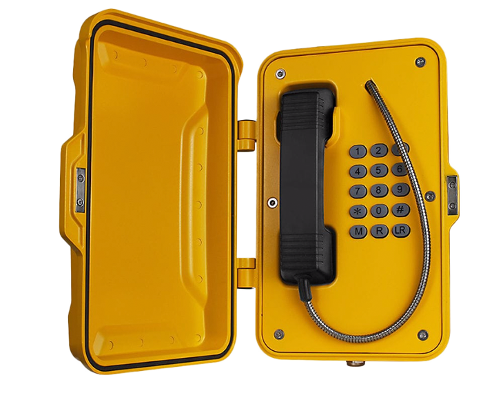Teléfono Industrial Resistente al Agua Vozell® JR101-FK IP67 – Teléfono de Emergencia Resistente a la Intemperie