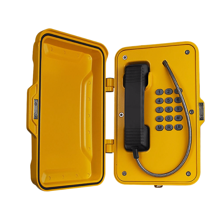 Teléfono Industrial Resistente al Agua Vozell® JR101-FK IP67 – Teléfono de Emergencia Resistente a la Intemperie