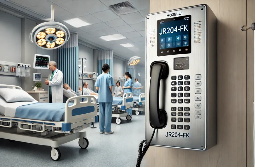 El teléfono hospitalario Vozell® JR204-FK ofrece una solución integral para comunicaciones seguras y resistentes en entornos difíciles.